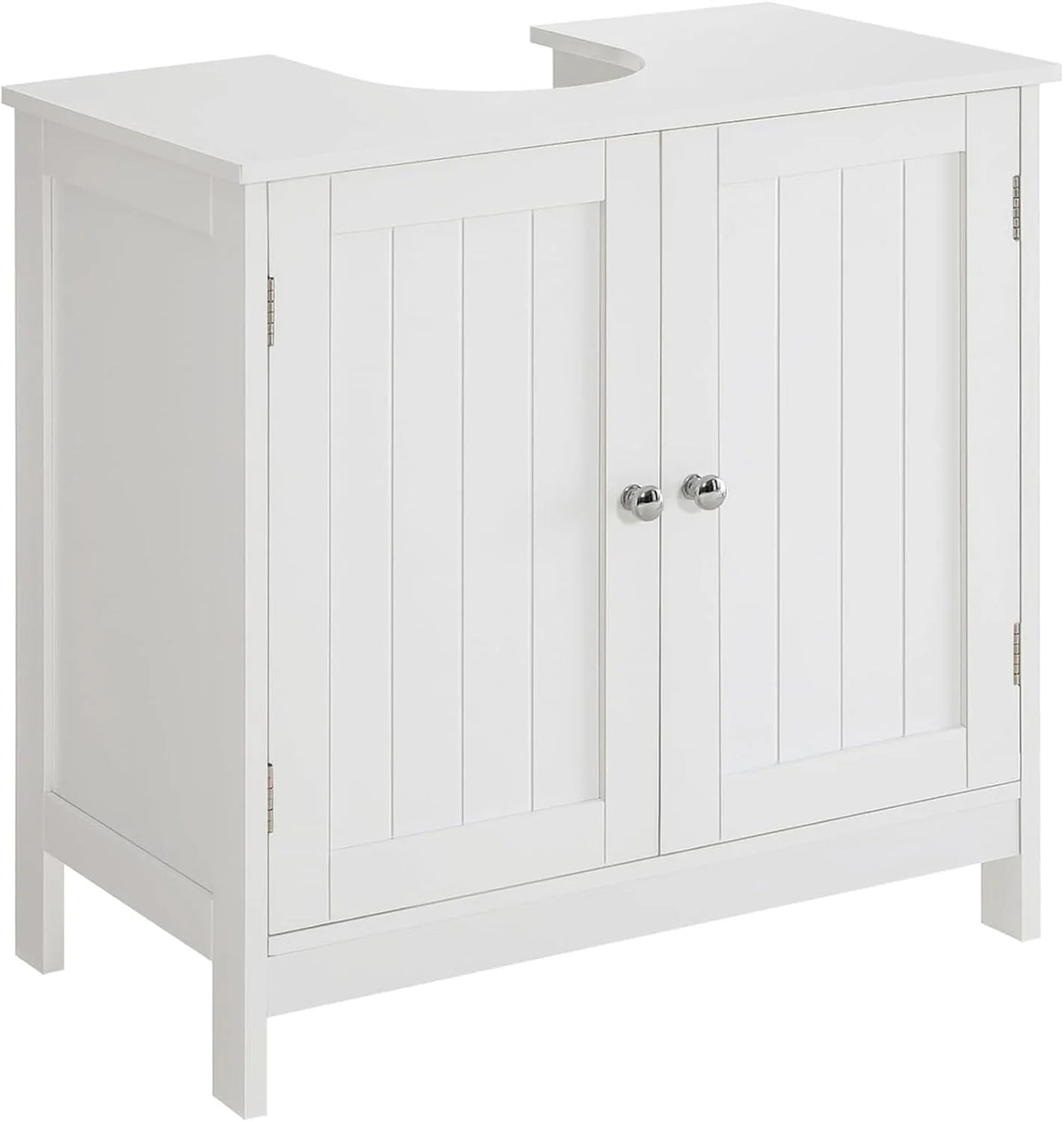 Iwell Storage Cabinet with 2 Drawers & Adjustable Shelves, Cupboard, Floor Cabinet