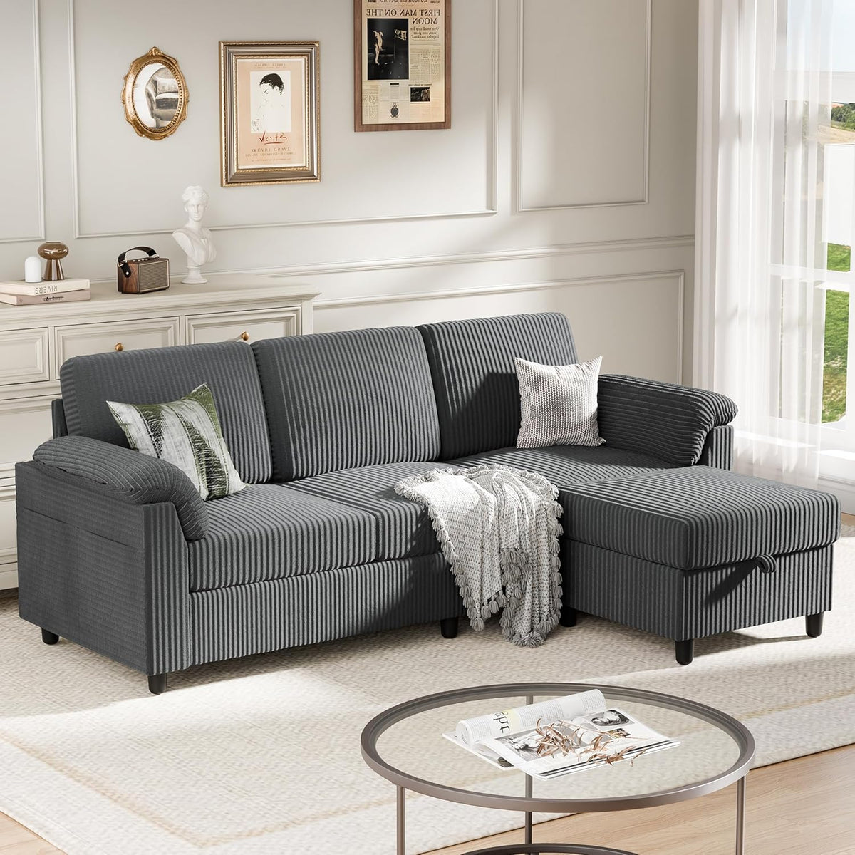 Meilocar Sectional Sofa Couch for Living Room 79 inch Sectional Couches L Shaped Couch