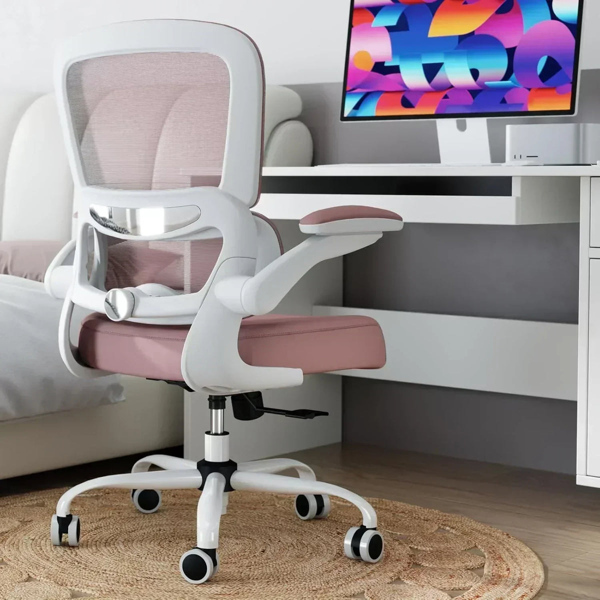 TRALT Office Chair Ergonomic Desk Chair 330 lbs Home Mesh Gaming Chair with Wheels
