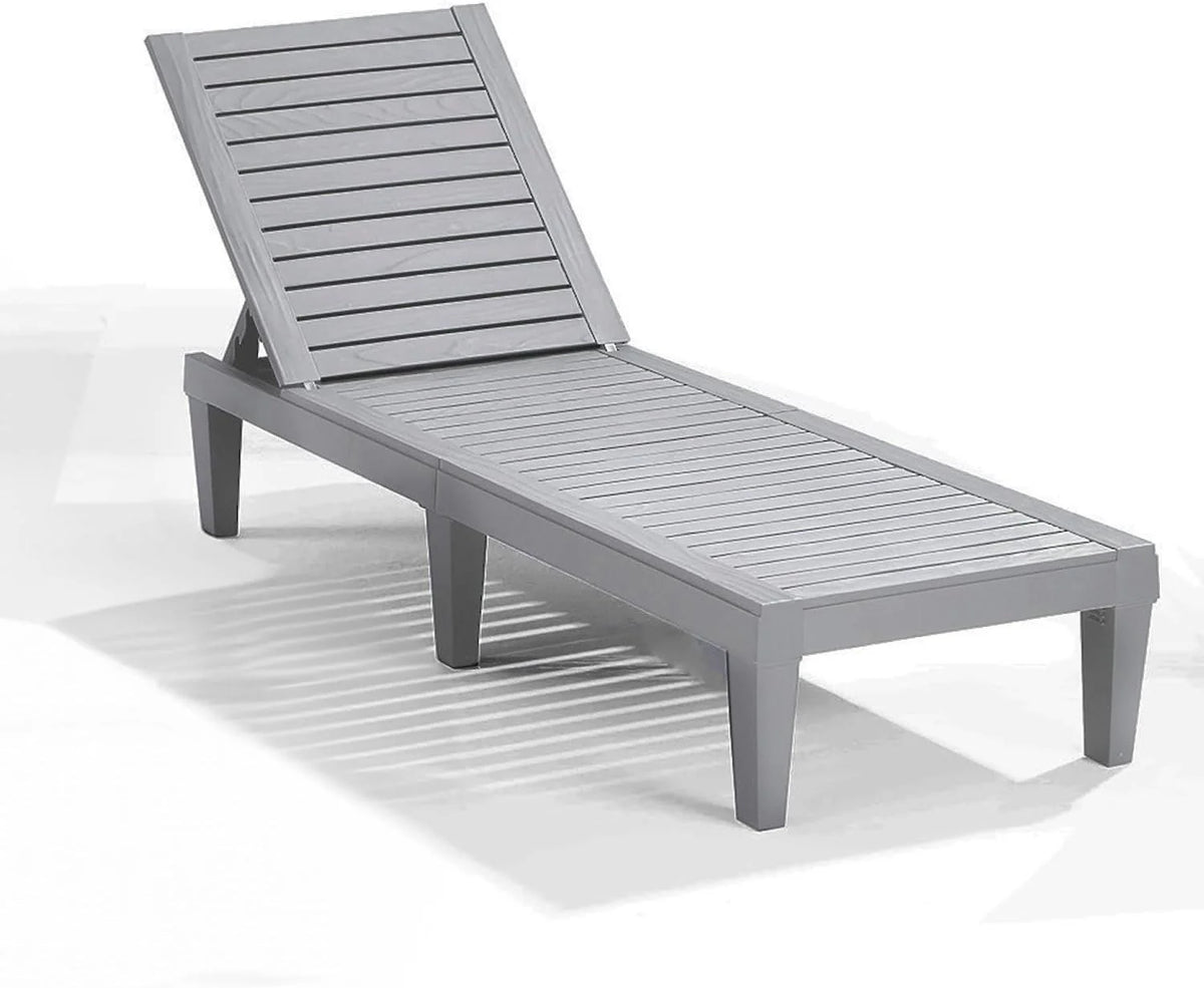 Patio Chairs - Black Chaise Lounge Chair Outdoor 5-Position Adjustable Sun Tanning Chair Waterproof Pool Lounge Chairs Set of 2 Reclining Lawn Chair, Lightweight Outdoor Lounge Chairs