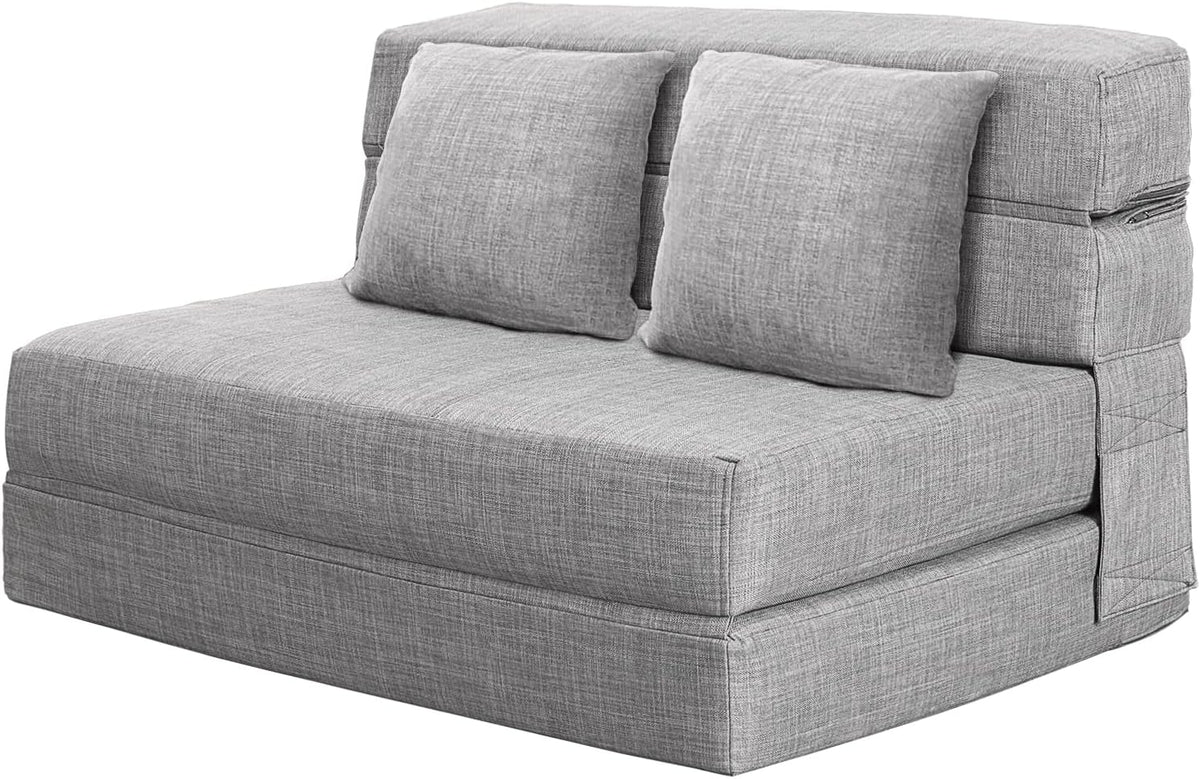 60 inch pull out sofa bed memory foam sofa with 2 pillows futon bed guest bed and pull out sofa