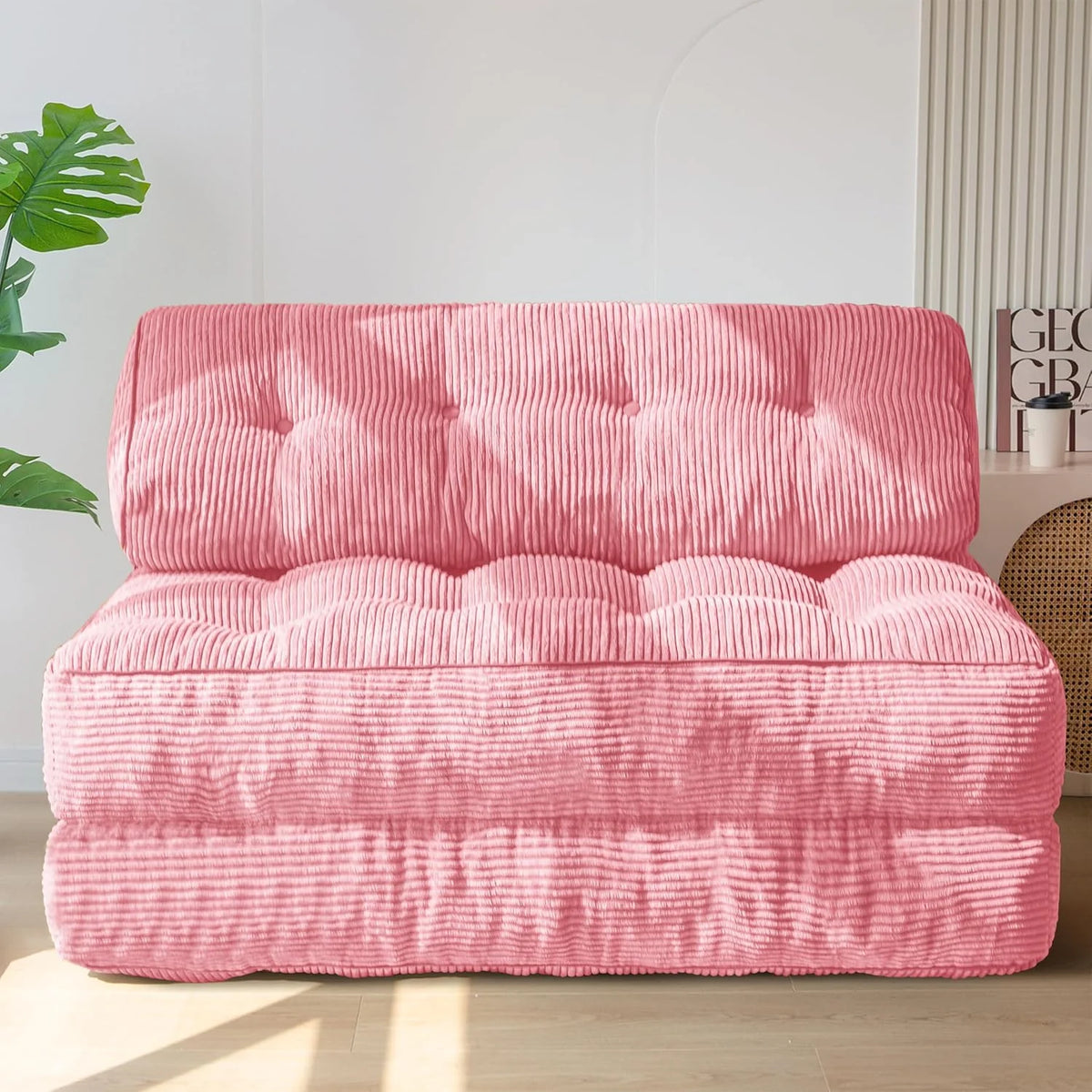 MAXYOYO Folding Sofa Bed Convertible Sleeper Chair with Pillow Foldable Mattress