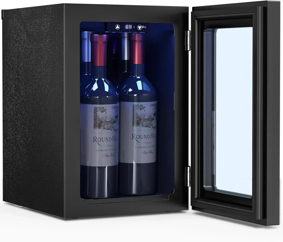 Antarctic Star 26 Bottle 130 Can Wine Cooler/Cabinet Beverage Refrigerator Cellar Beer Clear Glass